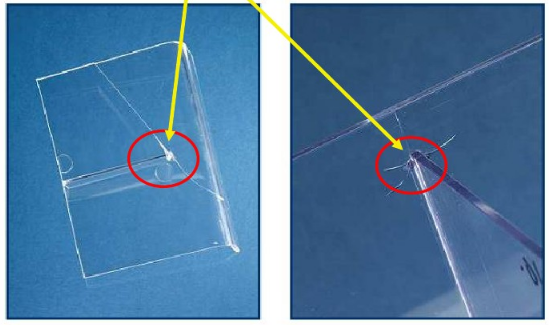 注塑成型缺陷十一：頂出破裂、尖角處開裂
