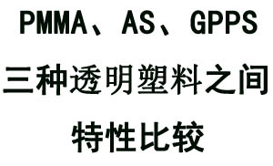 詳解PMMA、GPPS、AS三種透明塑料特性之間的對(duì)比關(guān)系